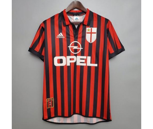 1999-2000 AC Milan Home Retro Jersey 