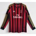 2013-2014 AC Milan Home Long Sleeve Retro Jersey 
