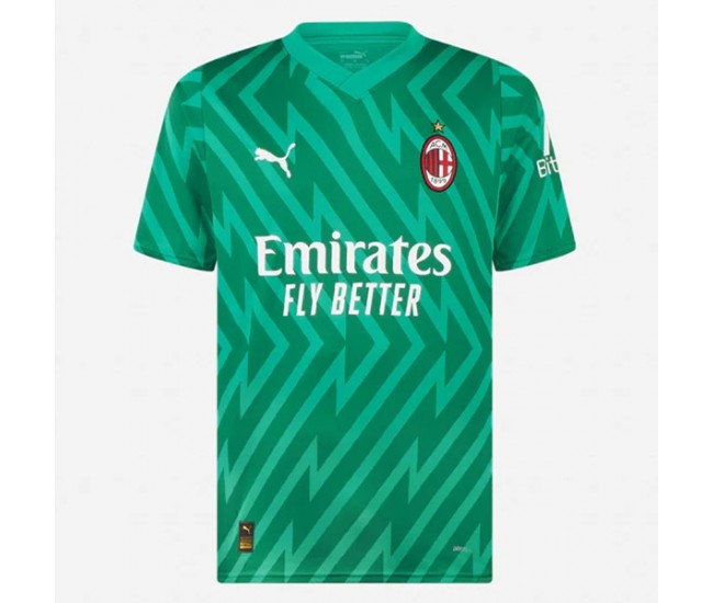 23-24 AC Milan Mens Goalkeeper Home Jersey