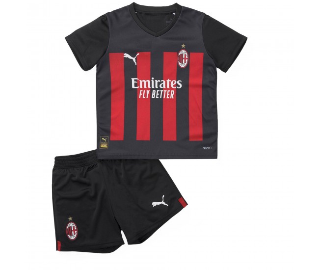 2022-23 AC Milan Home Kids Kit