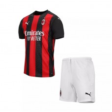 Ac Milan Home Football Kids Kit 2020 2021