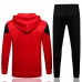 2021-22 AC Milan Red Hooded Presentation Soccer Tracksuit