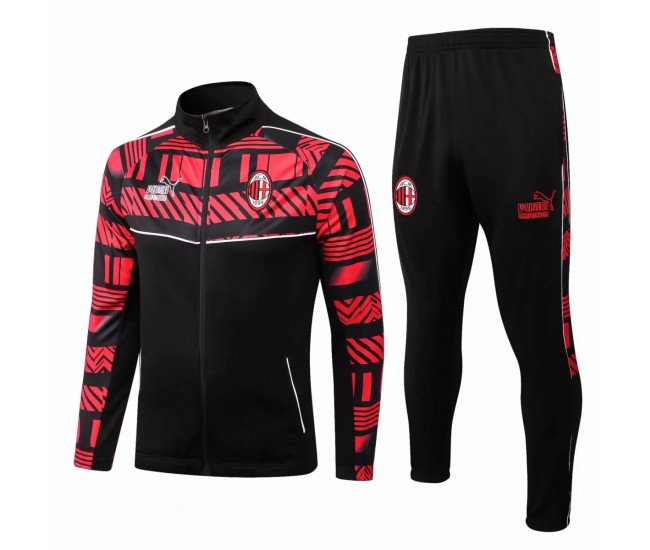 AC Milan Red Training Presentation Soccer Tracksuit 2022-23