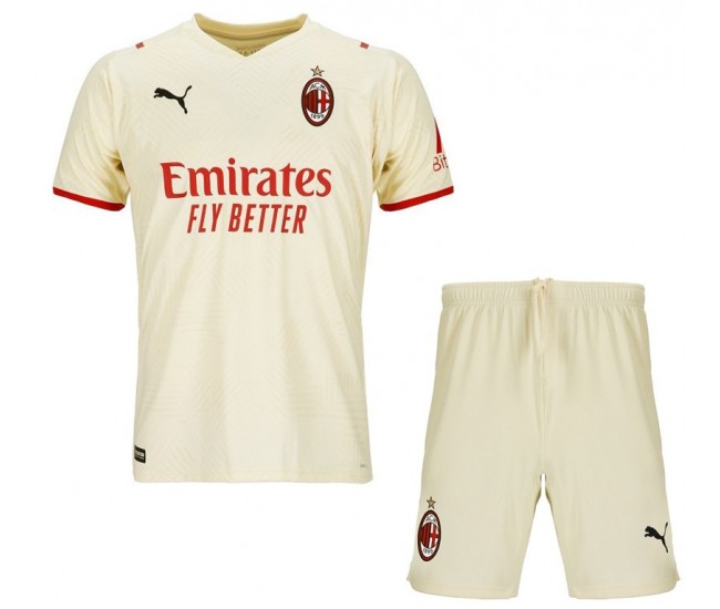 2021-22 AC Milan Away Kids Kit