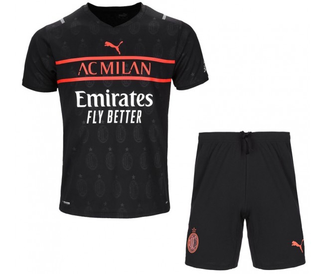 2021-22 AC Milan Third Kids Kit