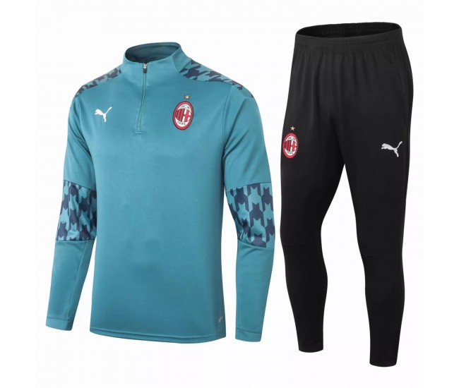 AC Milan Technical Training Football Tracksuit Green 2021