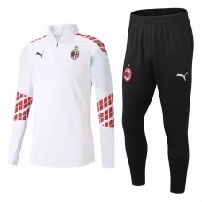 AC Milan Technical Training Football Tracksuit White 2020 2021