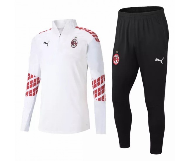 AC Milan Technical Training Football Tracksuit White 2020 2021