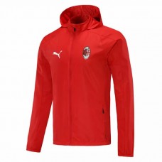 Ac Milan Windbreaker Football Jacket Red 2021