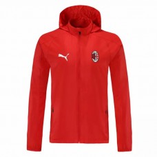 Ac Milan Windbreaker Football Jacket Red 2021