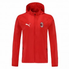Ac Milan Windbreaker Football Jacket Red 2021
