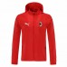 Ac Milan Windbreaker Football Jacket Red 2021