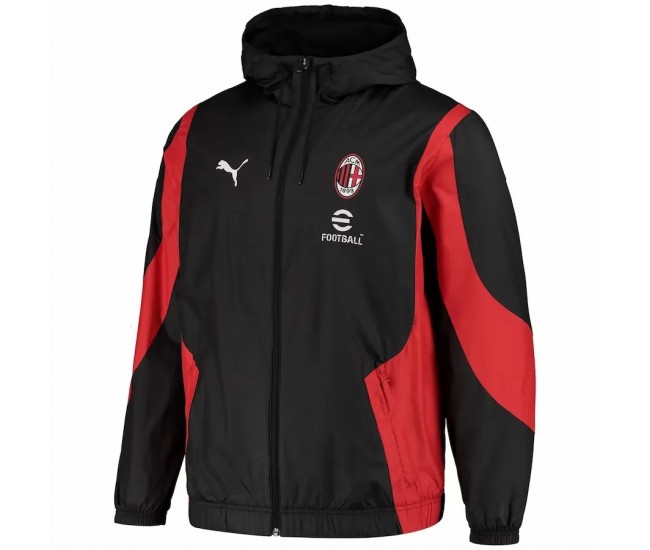 23-24 AC Milan Mens Pre Match Anthem Jacket