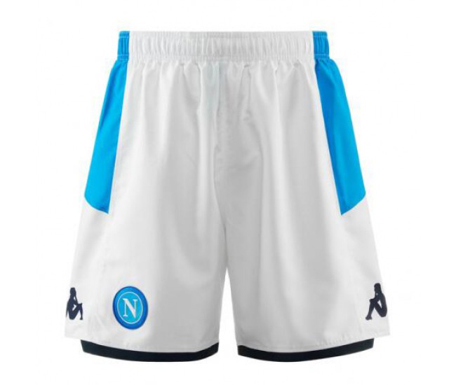 SSC Napoli White Shorts 2019