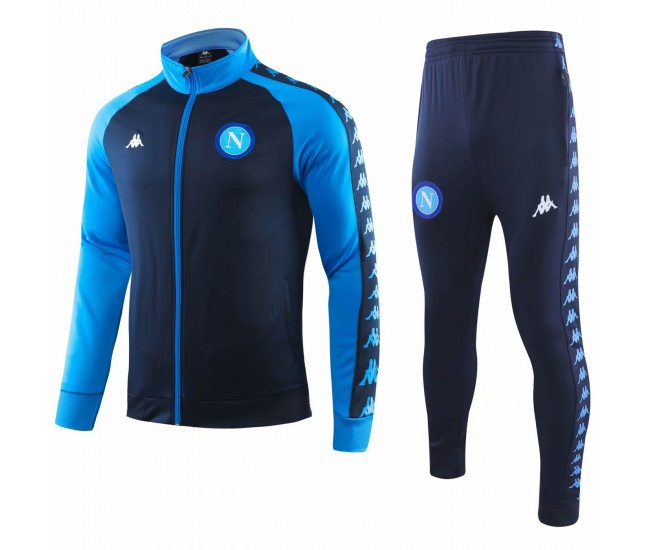 SSC Napoli Limited Edition Casual Soccer Tracksuit 2018-19 Navy