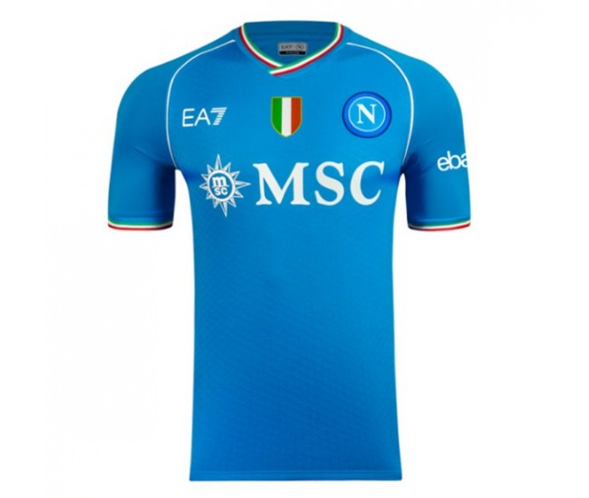 2023-24 SSC Napoli Europe Mens Home Jersey