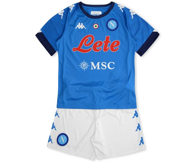 SSC Napoli Blue Football Kit Kids 2021