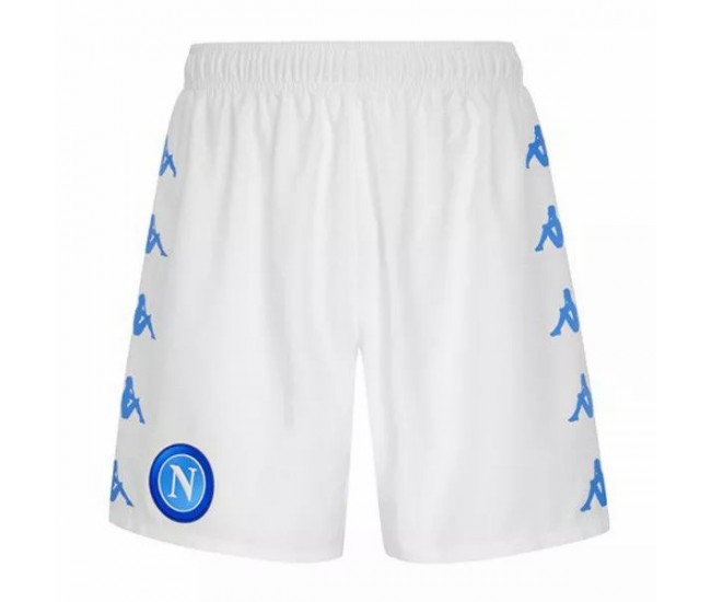 SSC Napoli Away Football Shorts White 2021