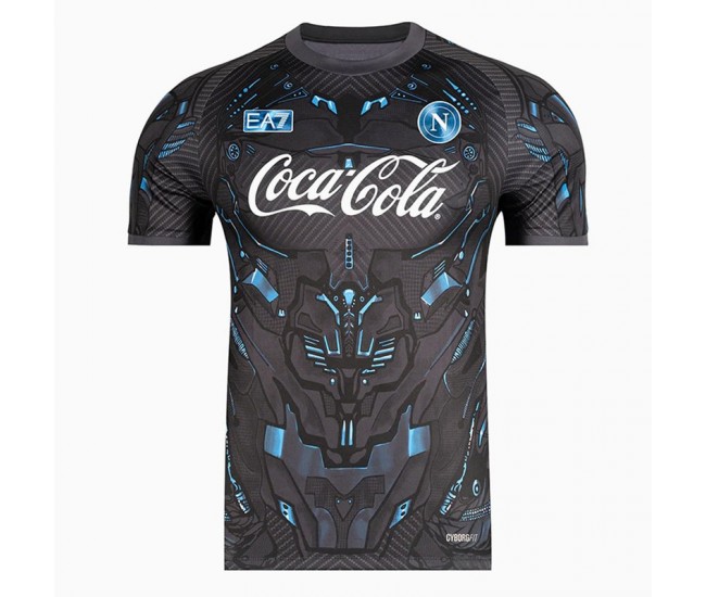 25-26 SSC Napoli Mens Ebony Training Jersey