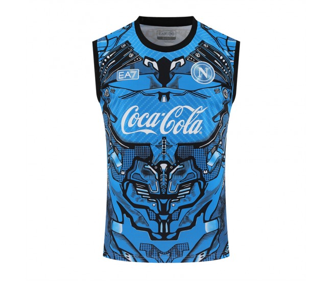 25-26 SSC Napoli Mens Sky Blue Training Singlet