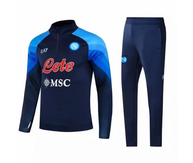 2022-23 SSC Napoli Navy Training Technical Soccer Tracksuit