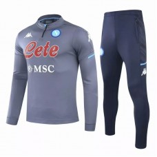 SSC Napoli Training Technical Football Tracksuit Grey 2020