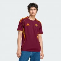 25-26 AS Roma Mens Home Authentic Soccer Jersey 