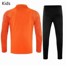 2020-21 AS Roma Training technical soccer tracksuit Yellow Kids