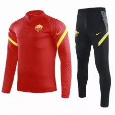 2020-21 AS Roma Training Technical Soccer Tracksuit Red