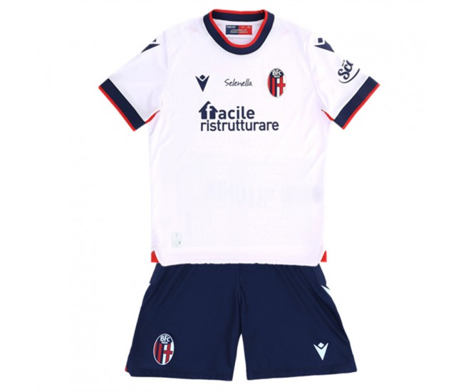 2021-22 Bologna FC Away Kids Kit