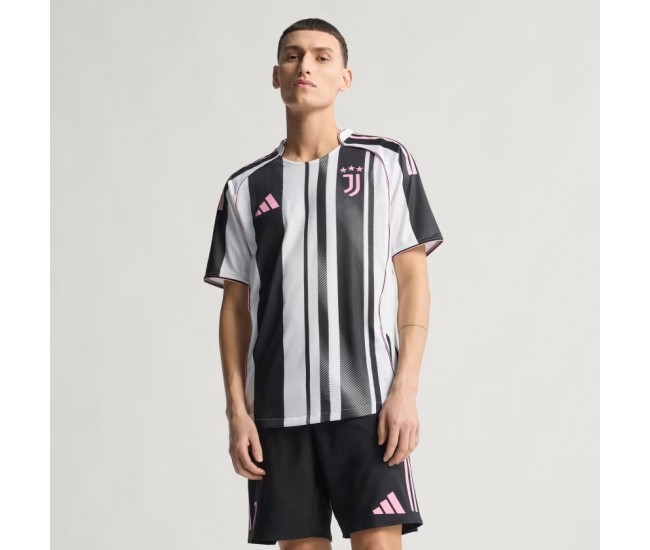 25-26 Juventus Mens Home Authentic Soccer Jersey 