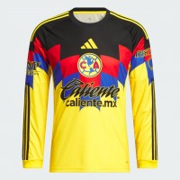 25-26 Club America Mens Home Long Sleeve Soccer Jersey 