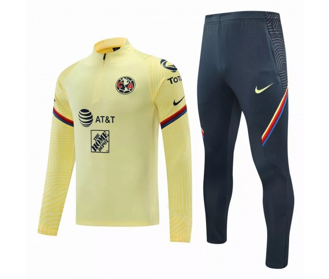 Club America Training Football Tracksuit Yellow 2021