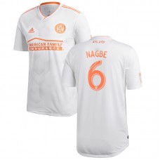 Men's Atlanta United FC Darlington Nagbe adidas White 2018 King Peach Authentic Player Jersey