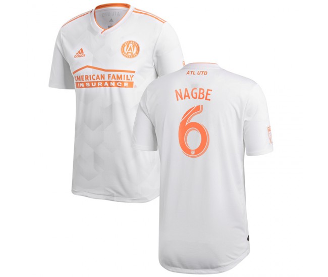 Men's Atlanta United FC Darlington Nagbe adidas White 2018 King Peach Authentic Player Jersey