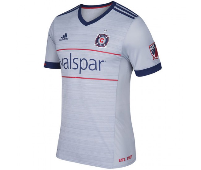 Chicago Fire adidas 2017/18 Secondary Authentic Team Jersey - Gray