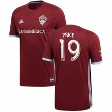 Men's Colorado Rapids Jack Price adidas Burgundy 2018 Primary Authentic Player Jersey