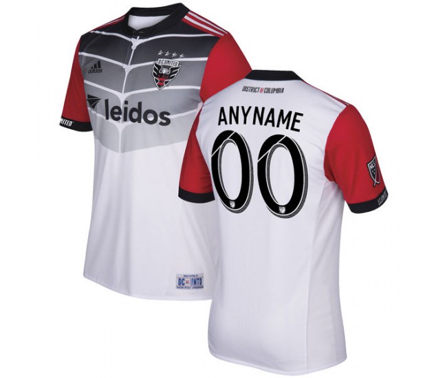 D.C. United adidas 2017/18 Secondary Authentic Custom Jersey - White