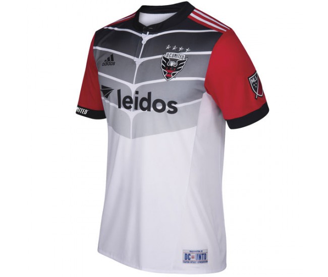 D.C. United adidas 2017/18 Secondary Authentic Jersey - White