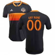 Men's Houston Dynamo adidas Black 2018 Secondary Authentic Custom Jersey