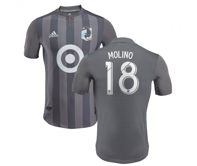 Men's Minnesota United FC Kevin Molino adidas Gray 2018 Primary Authentic Player Jersey