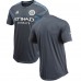 Men's New York City FC adidas Gray 2018 Secondary Authentic Jersey