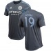 Men's New York City FC Jesús Medina adidas Gray 2018 Secondary Authentic Player Jersey