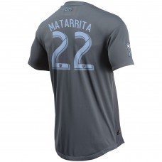 Men's New York City FC Ronald Matarrita adidas Gray 2018 Secondary Authentic Player Jersey