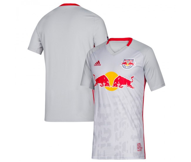 Men's New York Red Bulls adidas Gray 2019 Primary Jersey