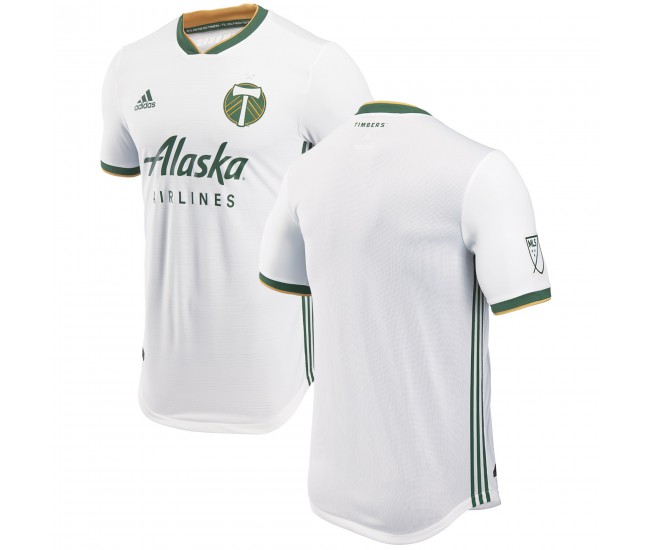 Men's Portland Timbers adidas White 2018 Secondary Authentic Jersey