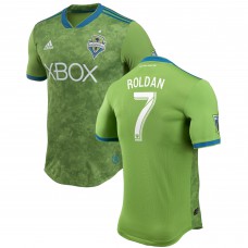 Men's Seattle Sounders FC Cristian Roldan adidas Green 2018 Primary Authentic Player Jersey