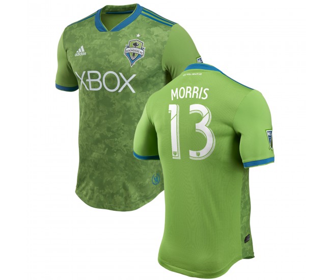 Men's Seattle Sounders FC Jordan Morris adidas Green 2018 Primary Authentic Player Jersey