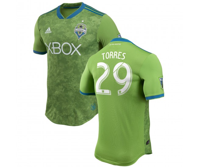 Men's Seattle Sounders FC Roman Torres adidas Green 2018 Primary Authentic Player Jersey