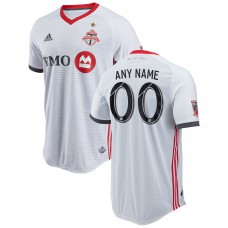 Men's Toronto FC adidas White 2018 Secondary Authentic Custom Jersey